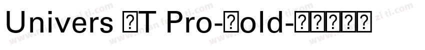 Univers LT Pro-Bold字体转换